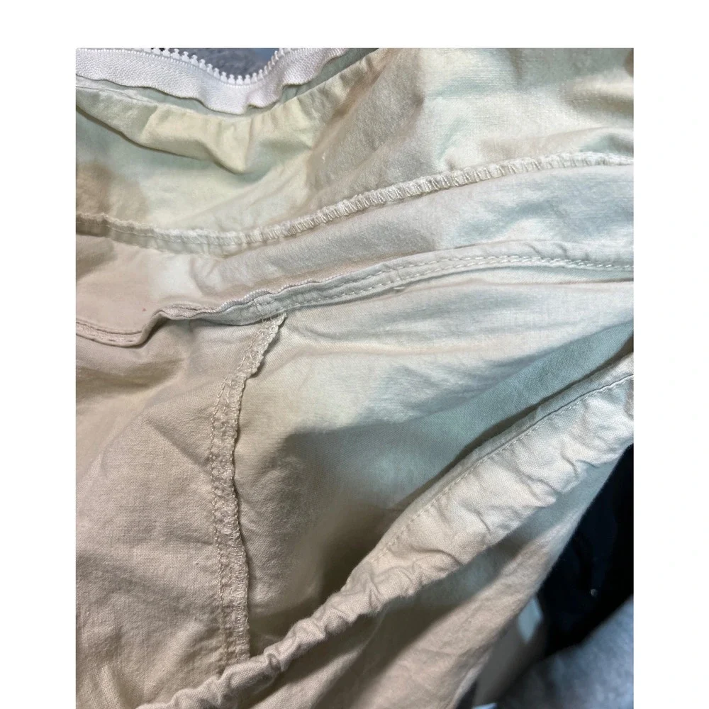 Banana Republic Khaki  Vest‎ Hooded Multi Pocket Zip Up Sleeveless Men Siz L